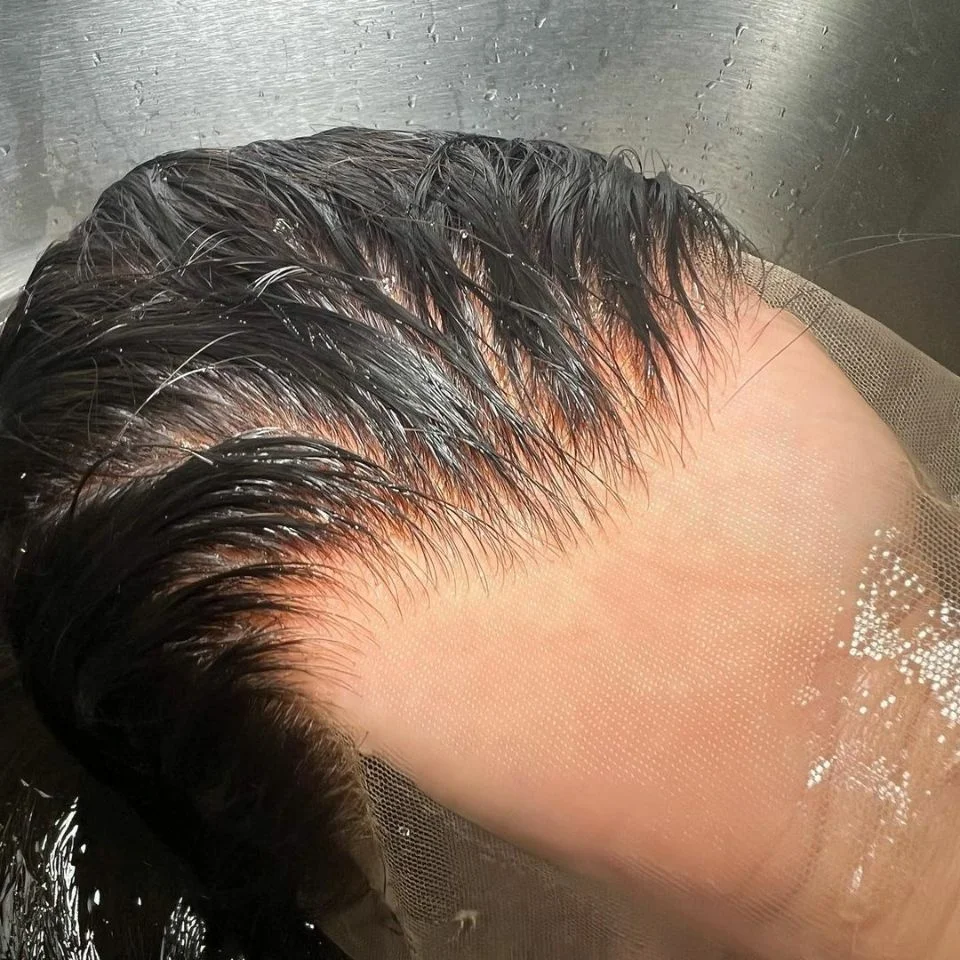 Single knots hd lace wigs wholesale virgin cuticle aligned european human hair lace front fully handtied full lace wigs