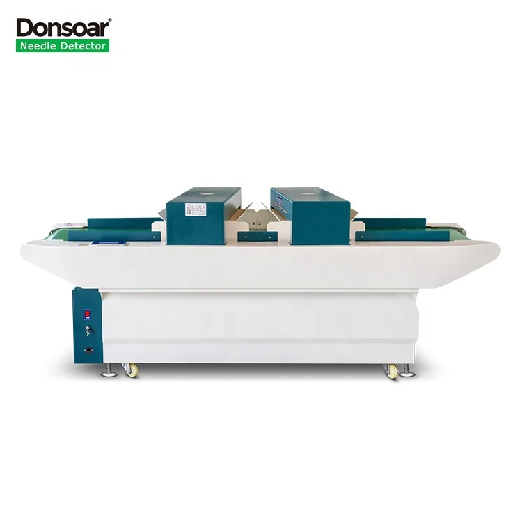 
Customized conveyor belt industrial double probe metal needle detector used for garment/spinning/textile plant 