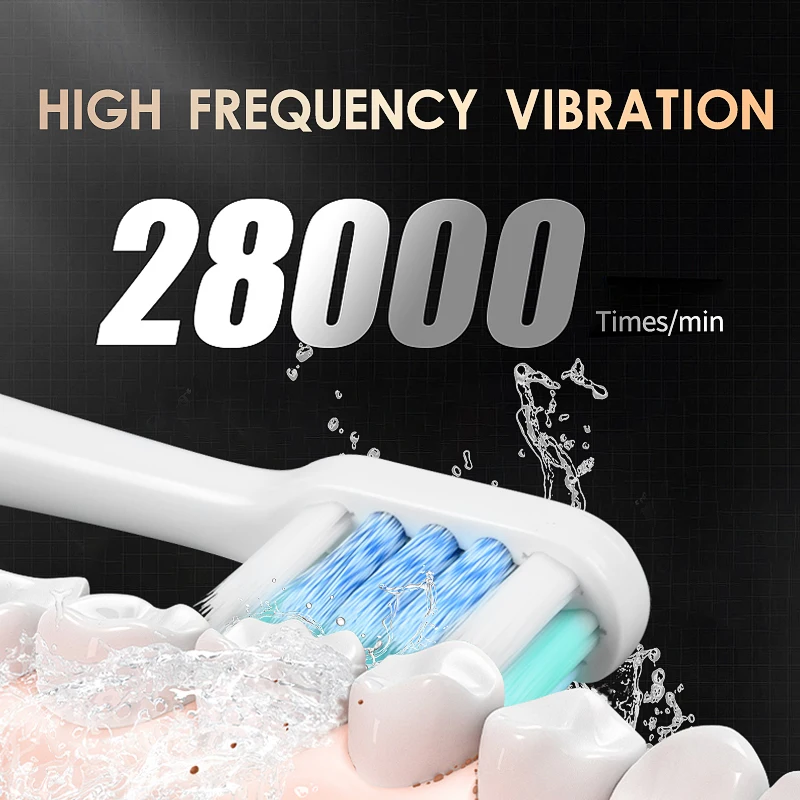DYCROL Attractive Price Teeth Brush 2023 New Type Rechargeable Sonic Electric Toothbrush With 4 Heads 6 Files