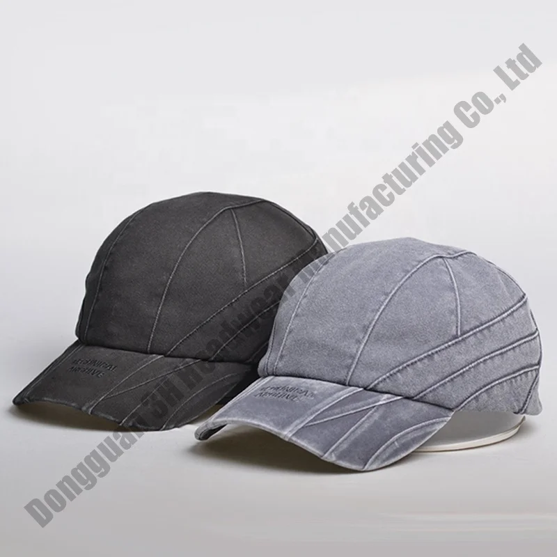 Unstructured Vintage Cotton 6 Panel Distressed Sports Adjustable Baseball Caps Custom Embroidery Logo Washed Dad Hats