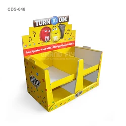 2021 Hot Selling Retail Cardboard Countertop Floor Displays Stand for Candy Offset Printing 10 Years Experience Displaying Goods