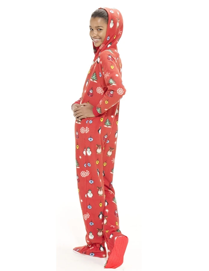 
Poly Fleece One Piece Onesie loose Jumpsuit for Women 