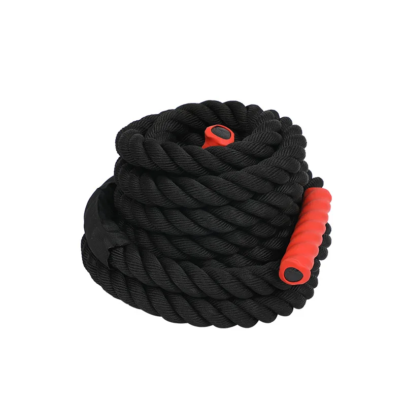 Physical Training Battle Ropes Bodybuilding  38mm or 50mm Big Black Gold 9Mm Battle Rope For Commercial