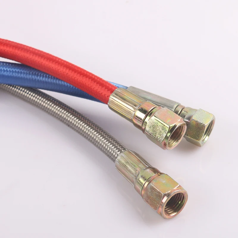 304 stainless steel braided tube high temperature resistant molding machine oil tube heat conduction PTFE tube