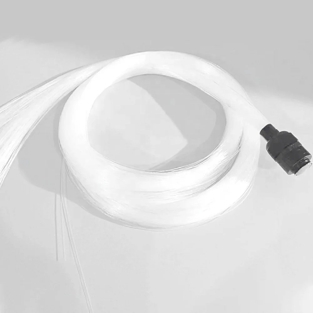 Factory customized fiber optics bundle+12V 6W RGB led light source for car and indoor starry roof PMMA optical fiber light kit