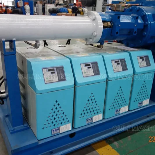 Резиновый дуплексный экструдер сетчатая линия цена машина для горячего холодного питания лабораторное использование Малый 65 90 мм вакуумный тип.