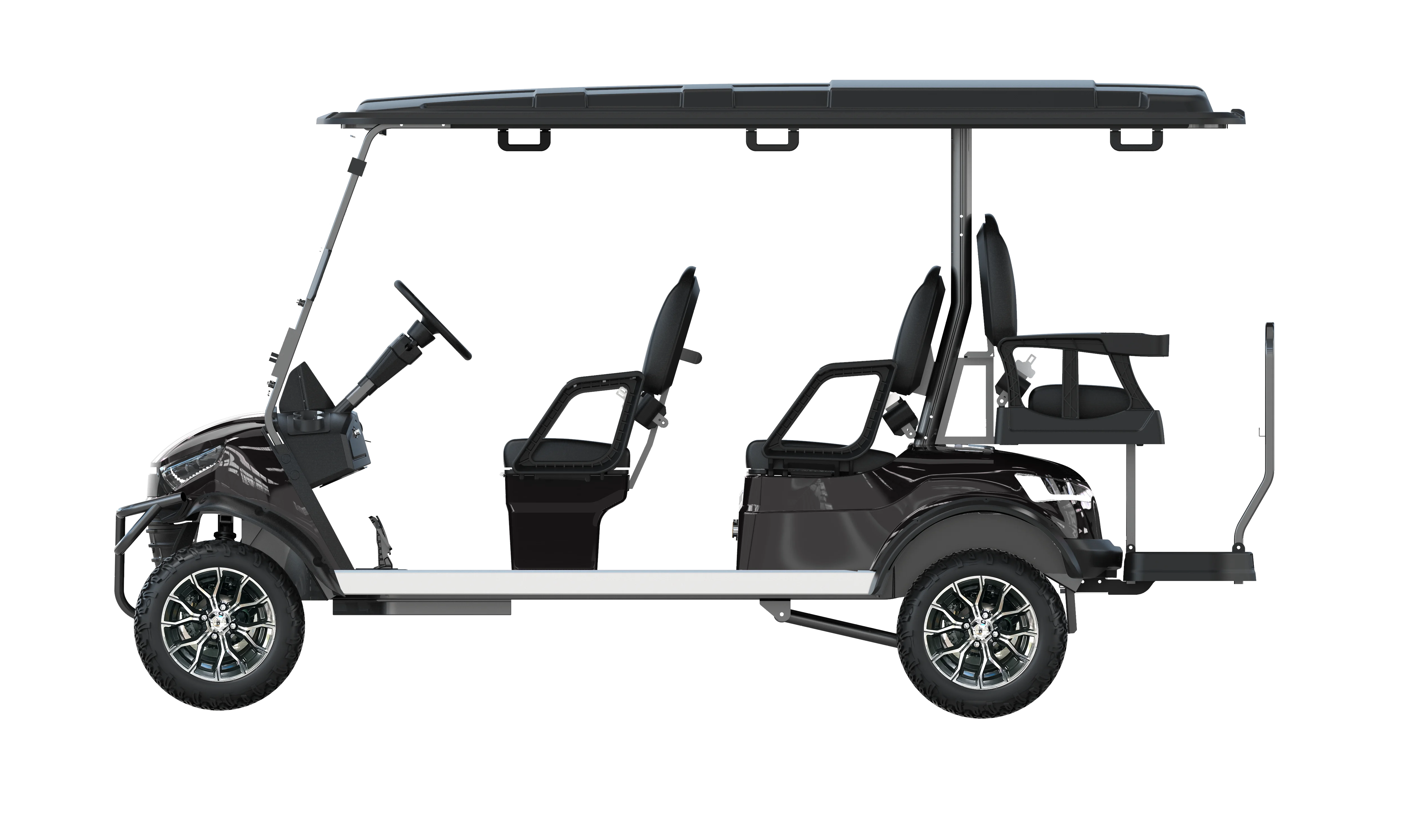 Chinese Cheap Cengo NL-JZ4+2.G 4+2 Passengers Lifted Electric Golf Cart for Golf Club and Hotel