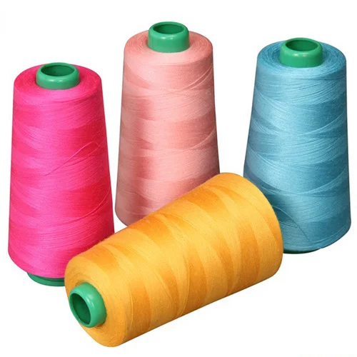 Wuhan manufacture spun polyester overlock sewing thread AAA high quality 50s/2 50s/3