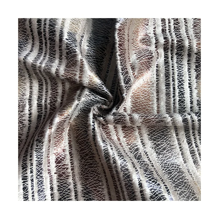Morocco Africa Hot-Sale 100% Polyester DTY FDY Stripe Jaguar Embossed Velboa Fabric For Upholstered Textile