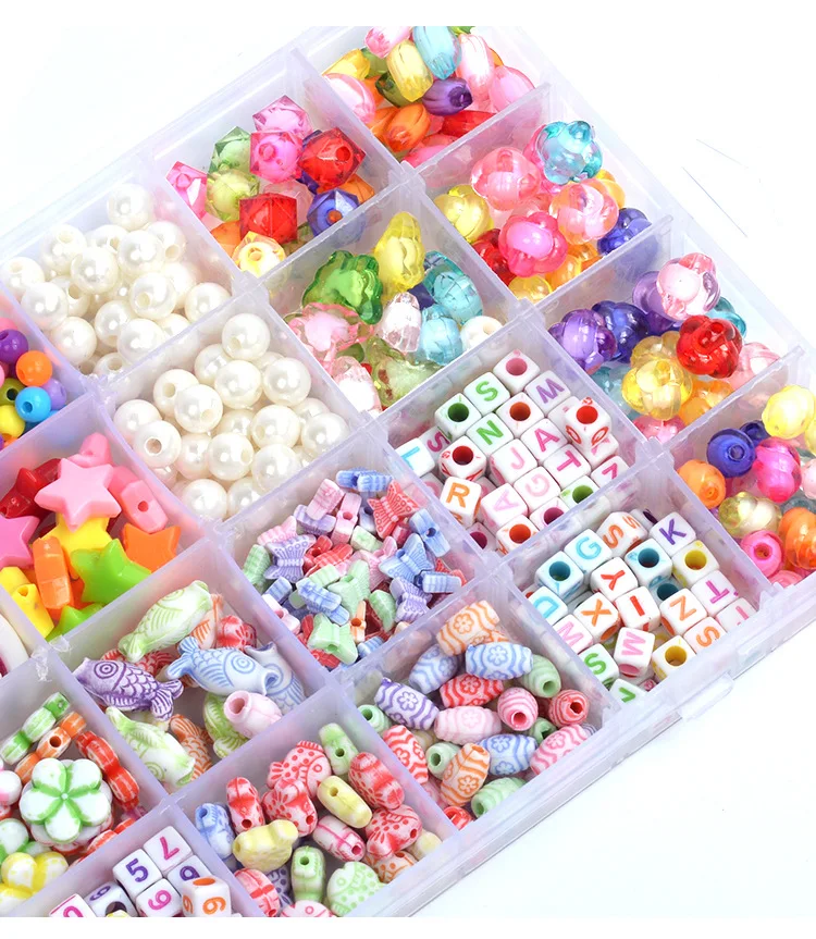 Flat Round Polymer Clay Beads DIY Jewelry Marking Kit for Bracelets Necklace Earring, Handmade Loose Spacer Ceramic Vinyl Disc B