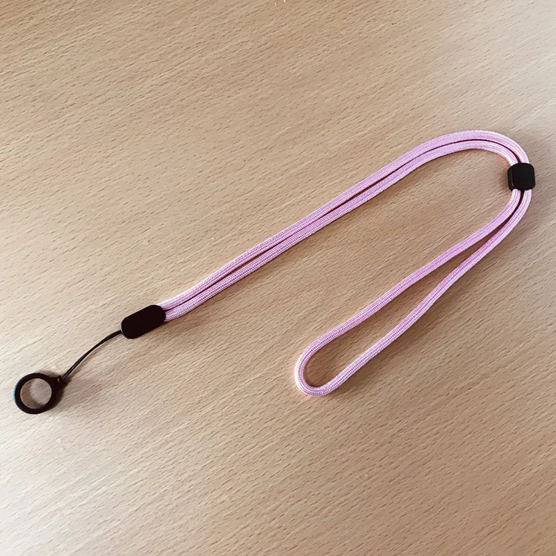 Custom Pen Holder Lanyards Rubber Ring Lanyard Silicon Rubber Ring Rope Neck Strap Nylon Polyester Ring Lanyards With Logo