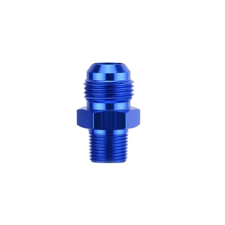 10 AN to 3/8 NPT Fitting wholesale return port fitting Blue Straight Adapter Factory JIAX