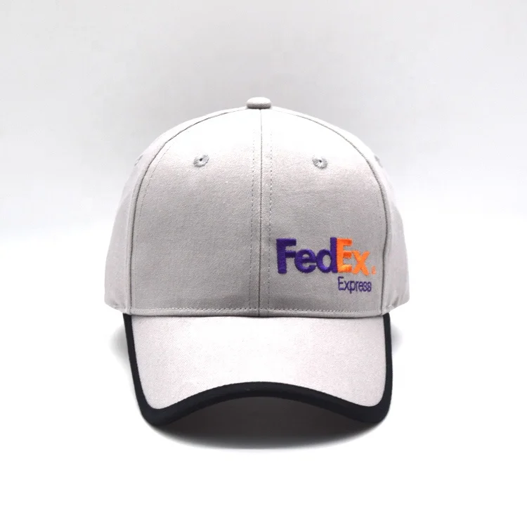 Express outdoor work cap customized cotton embroidery express baseball cap wholesale six pieces advertising express sports cap