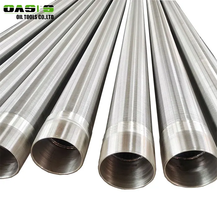 API STC thread end wire wrapped continuous slot Johnson water well screens pipe