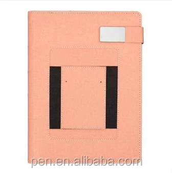 Diary Notebook power bank USB Smart Notepad With Power Bank planner notebook