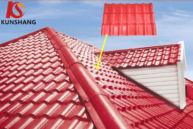Anti-UV Plastic Synthetic Resin PVC Roof Tiles/PVC Roof Shingle for House/ASA PVC Spanish Roofing Sheets