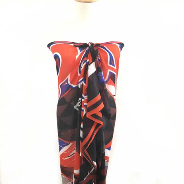 New design beachwear Hawaii printed 100% rayon women shawl beach sarong