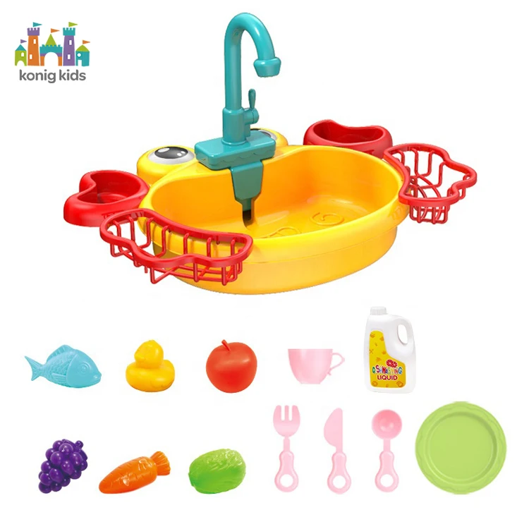 Konig Kids Fun Summer Plastic Crab Crab Sink Bathroom Pretend Play Water Baby Toys