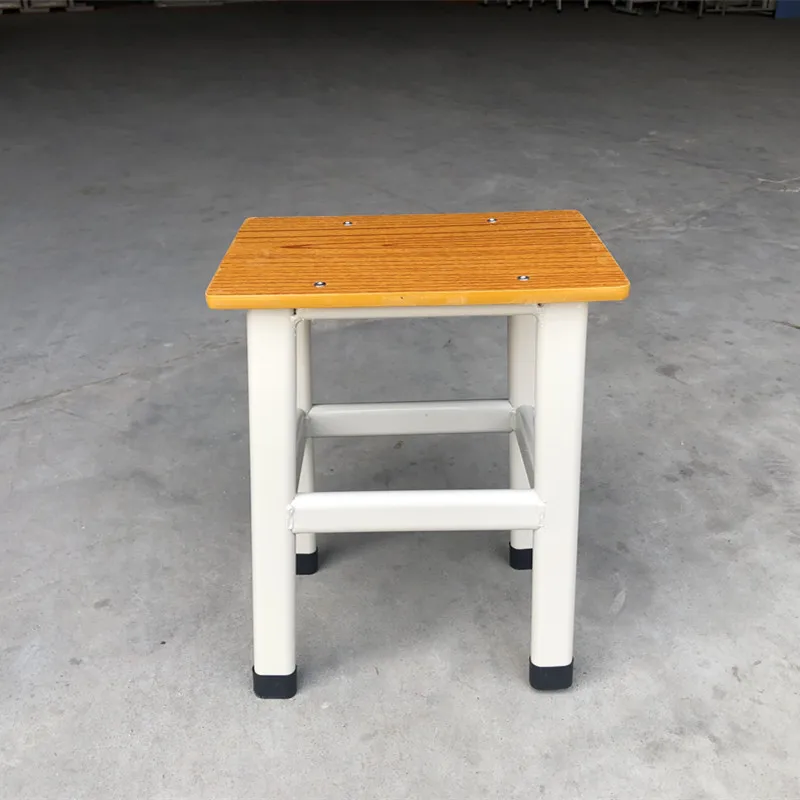 
New Custom Furniture School Stool Art Classroom Wooden Chair High Quality Rectangle Stable Student Chair 