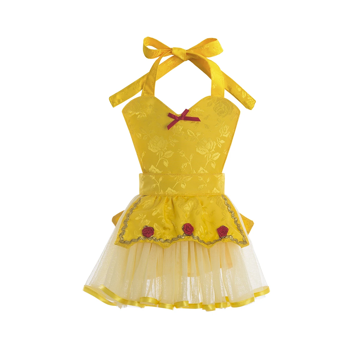 Princess Dress Up Apron Costume Reversible Princess dresses  smocked children clothing toddler wears kids robe  girl gown