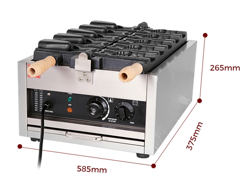 Fuqi Gas Type Fish Waffle Cake Maker Snack Machine Red Bean Cake Machine Taiyaki Machine
