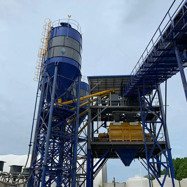 Aimix AJ240 Modular Concrete Batching Plant 240 M3/H Ready Mix Concrete Mixing Plant In USA