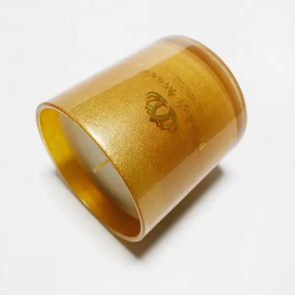 LANGXU crystal empty candle holder container customized service Best selling matte black glass candle jars wholesale for wax