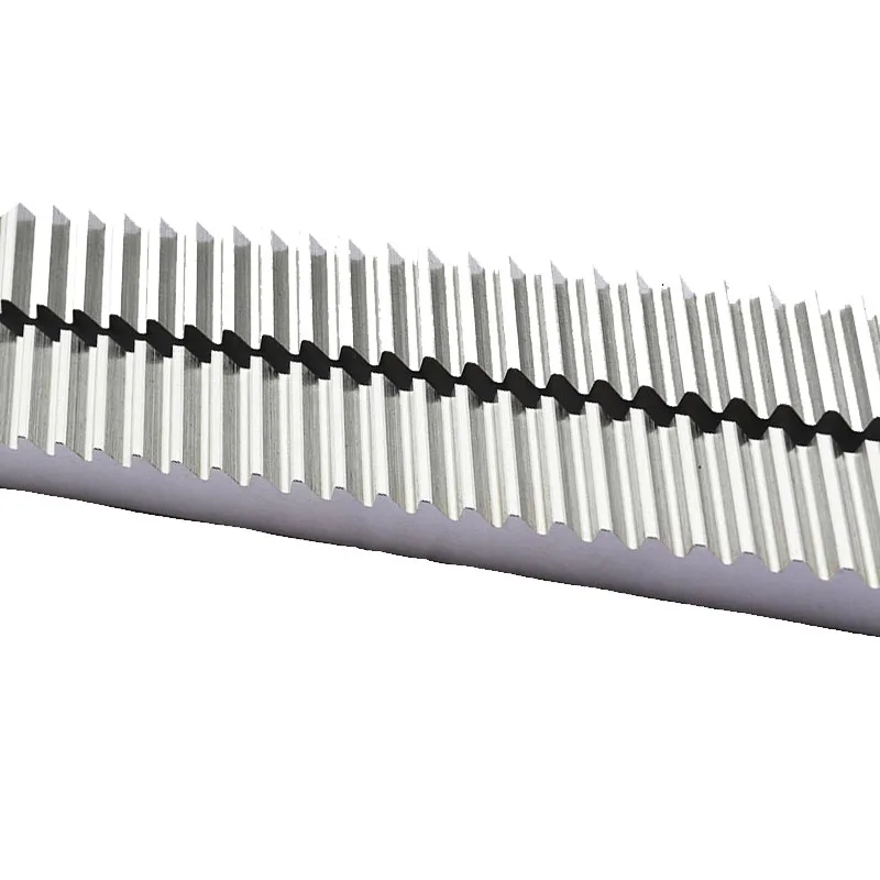 
China Supplier Helical gear rack Size 17X17 Hardness50 Gear Rack And Pinion Design For CNC Machine 