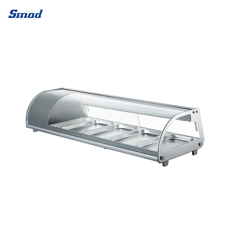 200L Commercial Supermarket Salad Showcase Table Top Sushi Display Case