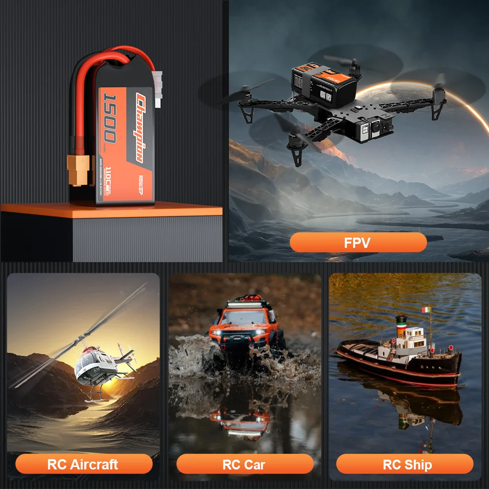 Фабрика OEM ODM 2S 3S 4S 6S 12S 14S 7 4 V 110C литий-ионные аккумуляторы с емкостью до 66ah 1500mah 2000mah 3000mah 5000mah