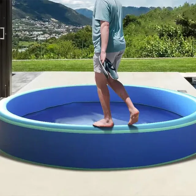 Portable swimming outdoor Water Cold Ice Barrel Recovery Pod Ice Foldable Cold Plastic Tub Bath