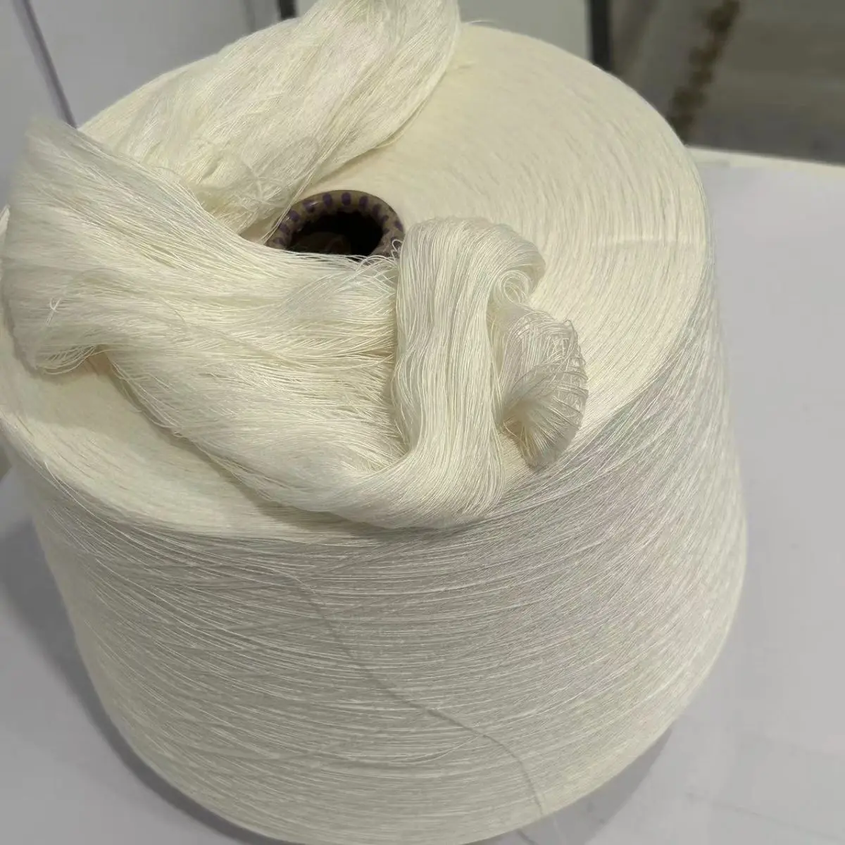 China Custom Made Organic Viscose Melange Yarn Knitting 3D Flame Retardant Viscose Yarn