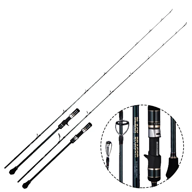 Черный Всадник медленное закачание штанги 1,91 м Япония Fuji часть 3 секции портативный спиннинг/Литье Высокая мощность с углепластиковой океана