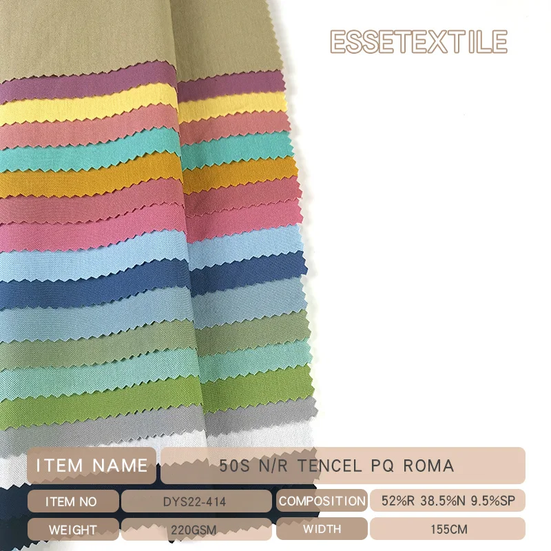 INDIA 50S TENCEL PQ ROMA Fabric for T SHIRT /POLO 220 GSM Knitted SIRO NR Ponte De ROMA Jersey Factory Manufacturer