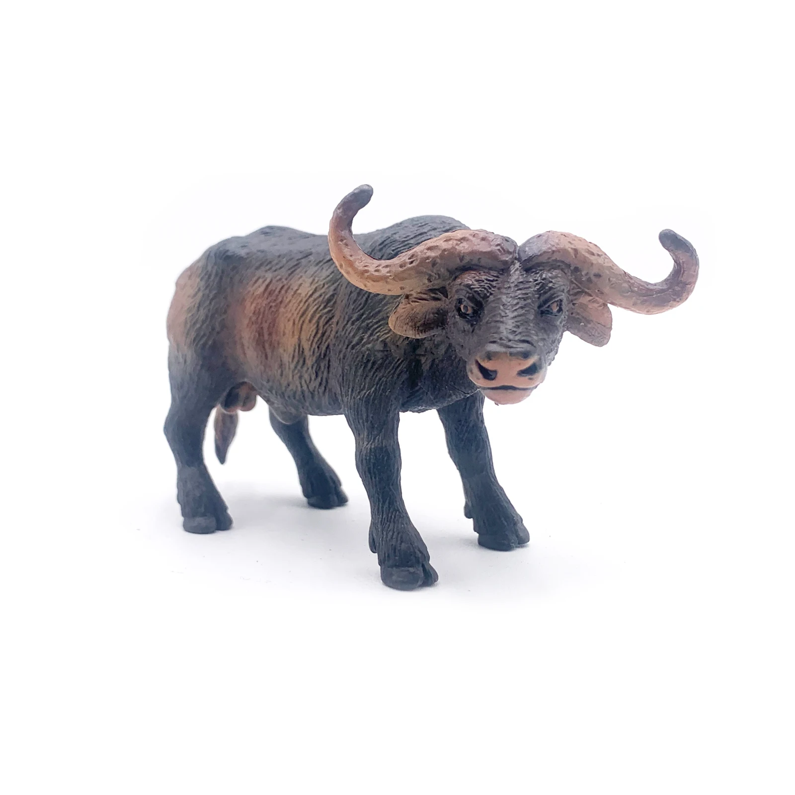 Wildlife Realistic High Quality PVC Plastic Animal Figure Toys Realistic Eco-friendly Animal Little Black buffalo  Figure Toys