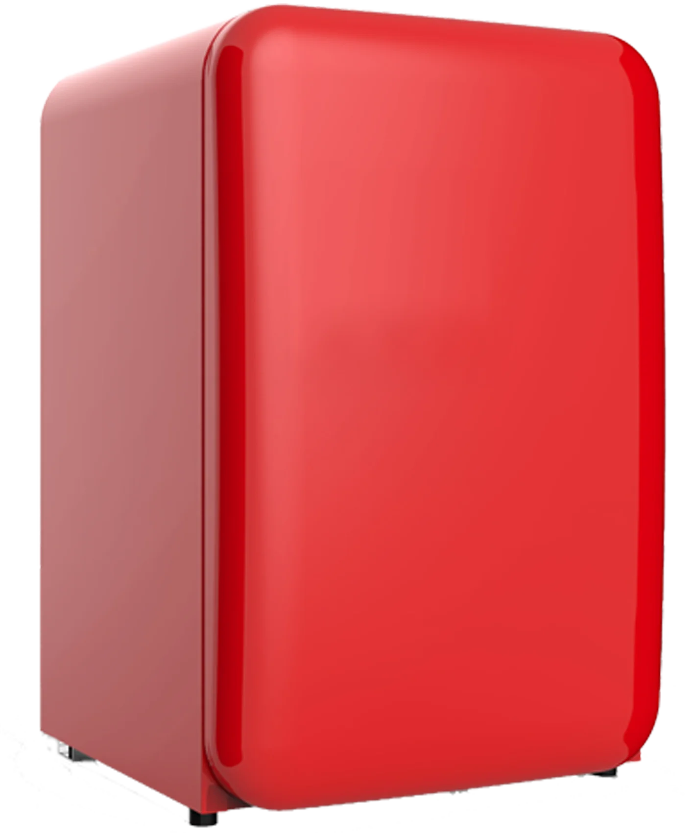 Household old style retro undercounter fridge fresh food storage yogurt soda water bottles refrigerator