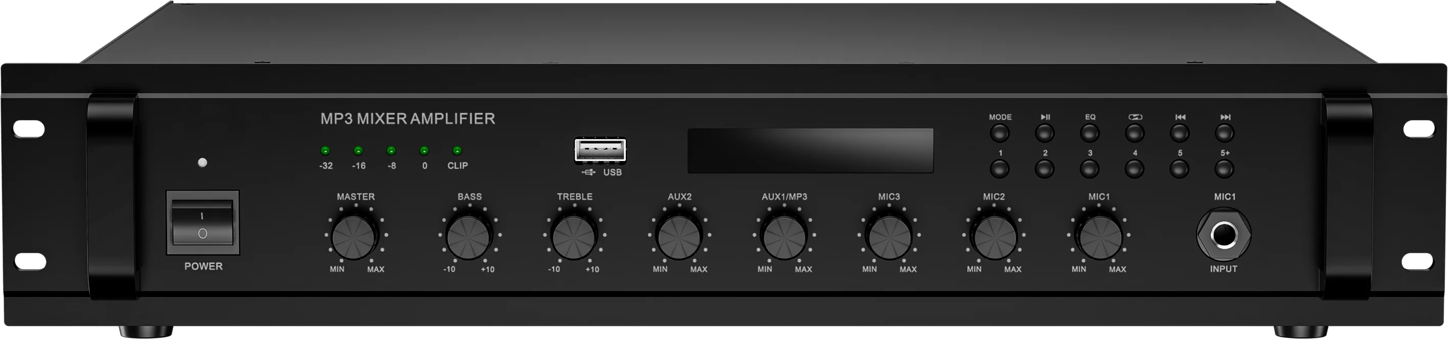 RH-AUDIO Built in U disk MP3 Player FM Receiver BGM Amplifier with Mute Function for Sale