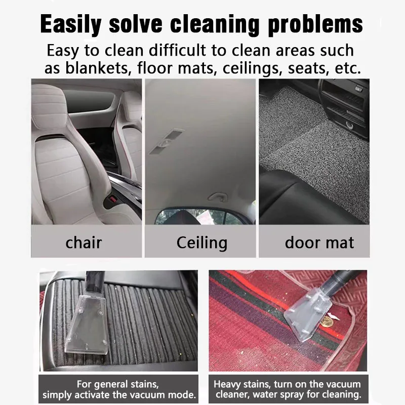 Complete Accessories 1400w Industrial Steam Vacuum Cleaner For All-round Car Wash