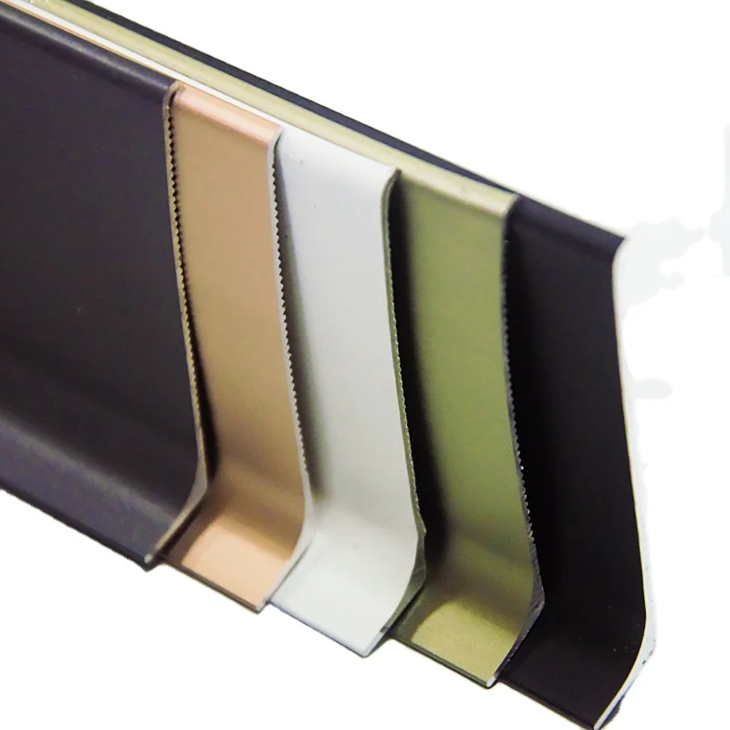 OTZ 5 colors self adhesive aluminium skirting board profiles in stock