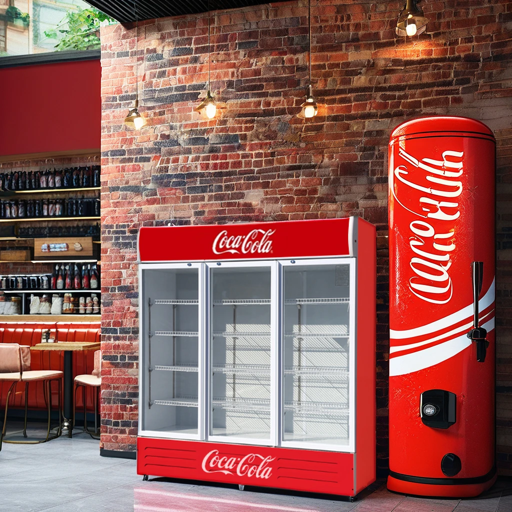 318L Promoted type Cheapest Commercial bottle cooler Beer chiller Drinks Display refrigerator Single door Beverage refrigerator