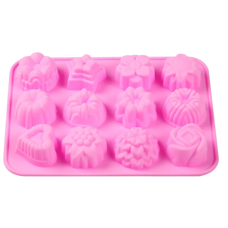 Cheap Different Shape Cake Decorating 3D Silicone Soap Molds