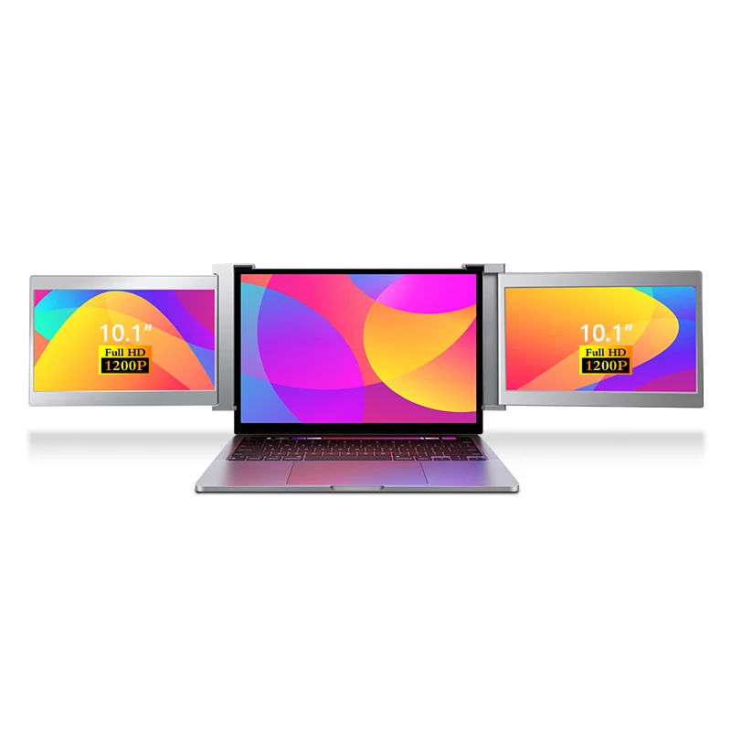 Портативный трехэкранный монитор высокая производительность 1920*1080 10 1 дюймовый ЖК-экран