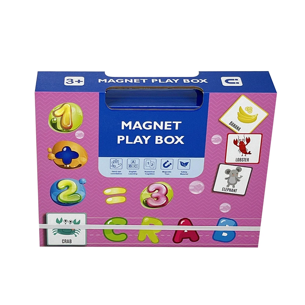 Kids Educational Alphabets Learning Kids Magnetic Learning Alphabet Toddler Magnet Jigsaw Puzzle Educational Toy Play Box