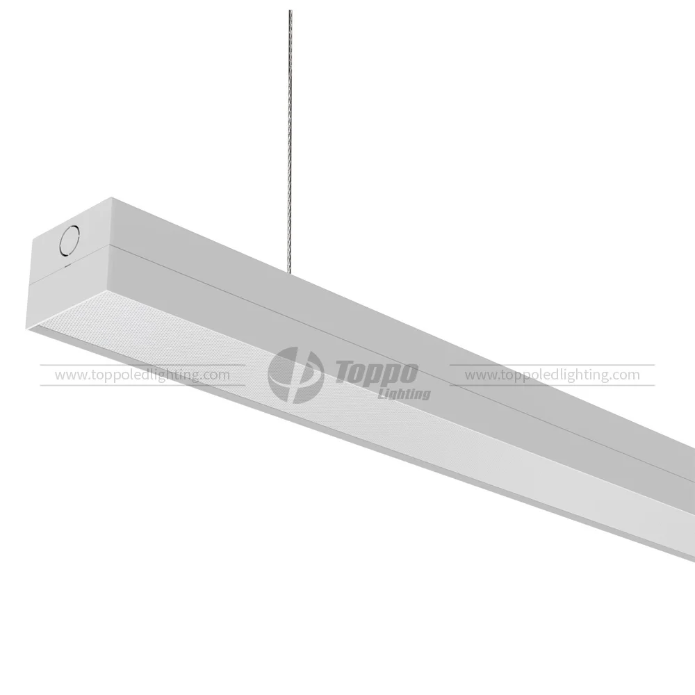 Holux White Black Micro-prism 18w 24w 37w 50w Led Batten Light 60cms Length Ceiling Mount Led Recessed Linear Pendant Light