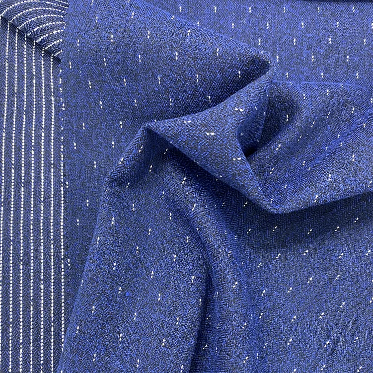 High Quality Wholesale Polyester  Rayon White dots on black modal elastane Tricot Fabric Brushed Flannel Fabric Worsted