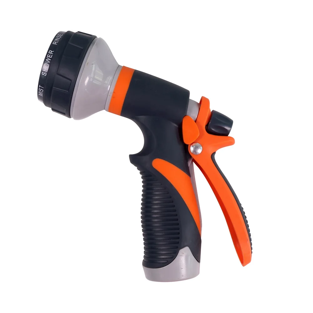 New Design Wholesale 8 Adjustable Garden Gun Sprinkler Heavy Duty Garden Hose Nozzle Spray Gun