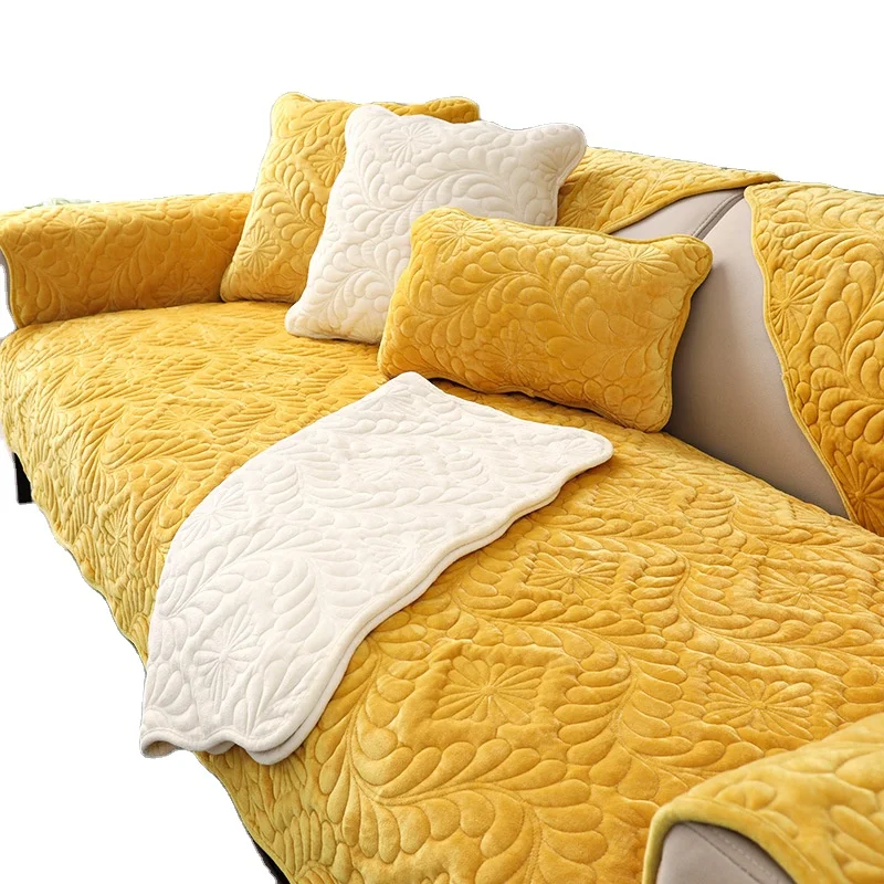 Macedonia Market Rolled Crystal Fur Sofa Cover Ready Popular Colors 70cm/ 80cm/ 90cm Width with Binding Edge