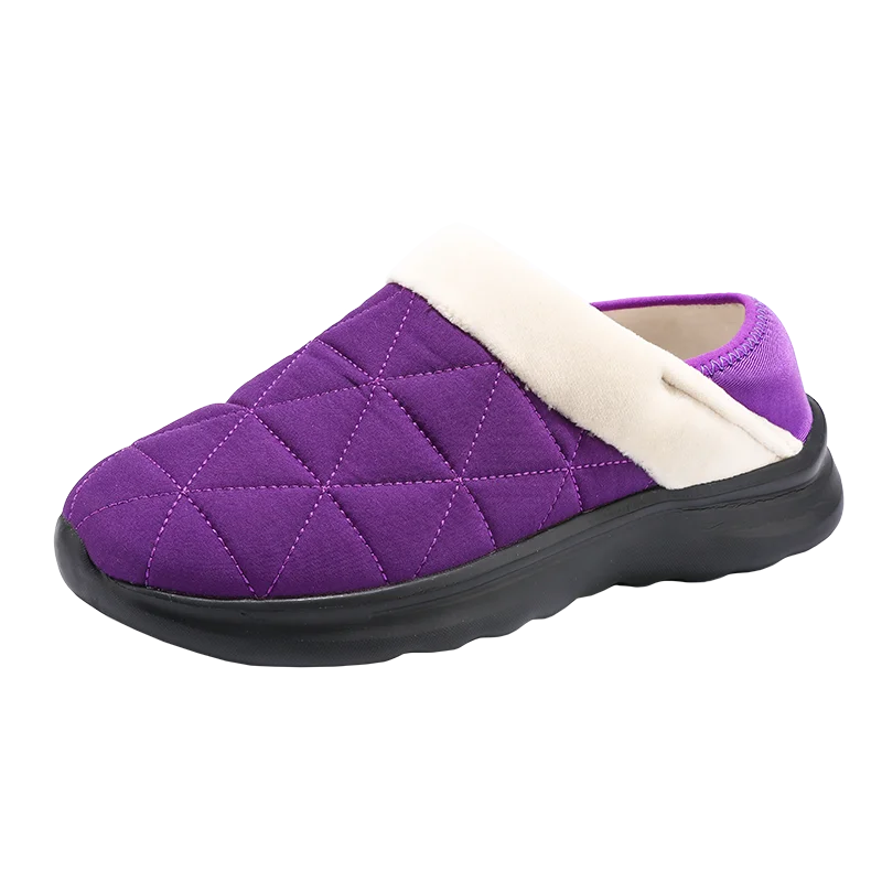 Indoor Warm Slippers Waterproof Windproof Cotton Shoes For Men Women Elderly Footwear Winter Fall