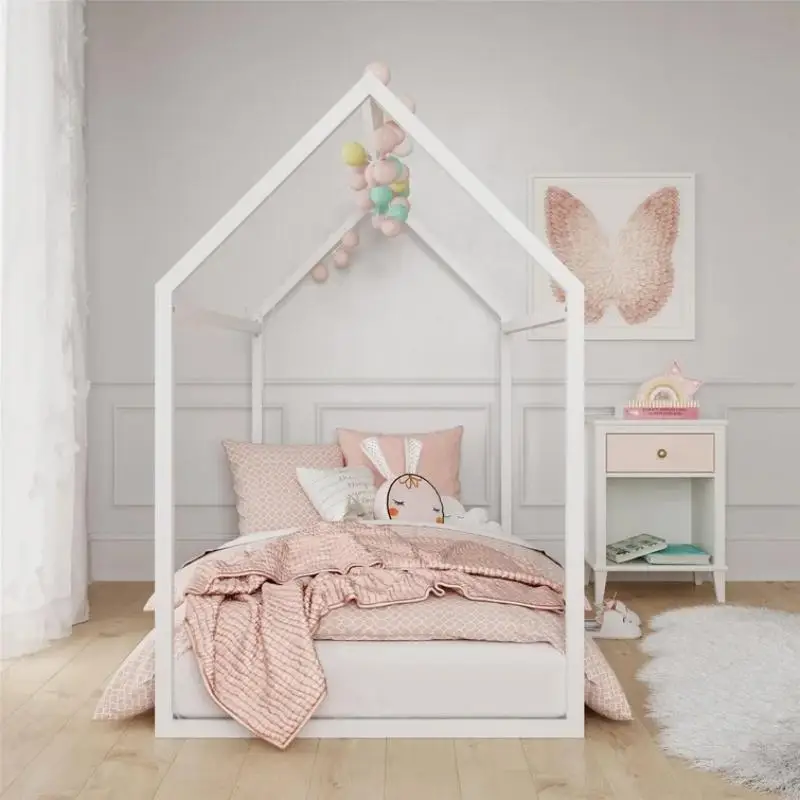 Solid Wood Montessori Toddler House Bed With Slats Infant Beds Manufacturer Floor Bed for Toddler