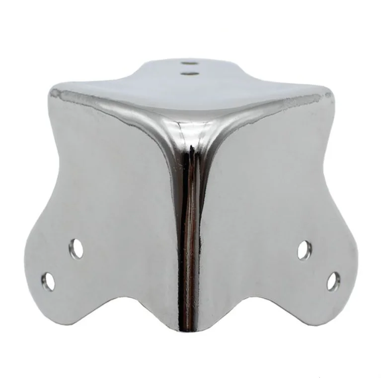 China OEM Factory High Grade Custom Metal Box Corner For Flight Case 3 Leg Metal Ball Luggage Case Corner
